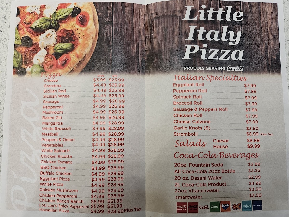 Little Italy Pizza Menu - Image 5